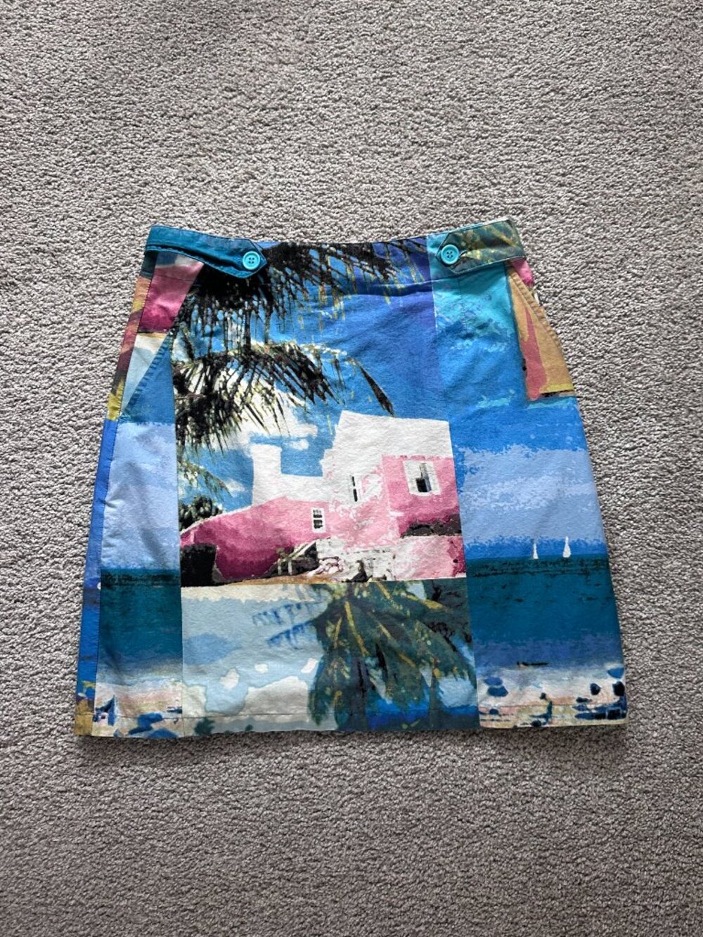 Weekend Traffic Oceanside Print Skirt Sz 8